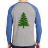 Mens Full Color PosiCharge Long Sleeve Tri Blend Wicking Raglan Tee Thumbnail