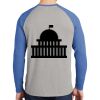 Mens Full Color PosiCharge Long Sleeve Tri Blend Wicking Raglan Tee Thumbnail