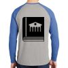 Mens Full Color PosiCharge Long Sleeve Tri Blend Wicking Raglan Tee Thumbnail