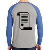 Mens Full Color PosiCharge Long Sleeve Tri Blend Wicking Raglan Tee Thumbnail