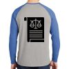 Mens Full Color PosiCharge Long Sleeve Tri Blend Wicking Raglan Tee Thumbnail