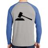 Mens Full Color PosiCharge Long Sleeve Tri Blend Wicking Raglan Tee Thumbnail