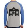 Mens Full Color PosiCharge Long Sleeve Tri Blend Wicking Raglan Tee Thumbnail