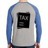 Mens Full Color PosiCharge Long Sleeve Tri Blend Wicking Raglan Tee Thumbnail