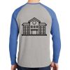 Mens Full Color PosiCharge Long Sleeve Tri Blend Wicking Raglan Tee Thumbnail