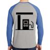 Mens Full Color PosiCharge Long Sleeve Tri Blend Wicking Raglan Tee Thumbnail