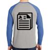Mens Full Color PosiCharge Long Sleeve Tri Blend Wicking Raglan Tee Thumbnail