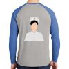 Mens Full Color PosiCharge Long Sleeve Tri Blend Wicking Raglan Tee Thumbnail