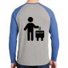 Mens Full Color PosiCharge Long Sleeve Tri Blend Wicking Raglan Tee Thumbnail