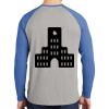 Mens Full Color PosiCharge Long Sleeve Tri Blend Wicking Raglan Tee Thumbnail