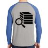 Mens Full Color PosiCharge Long Sleeve Tri Blend Wicking Raglan Tee Thumbnail
