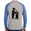 Mens Full Color PosiCharge Long Sleeve Tri Blend Wicking Raglan Tee Thumbnail