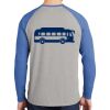 Mens Full Color PosiCharge Long Sleeve Tri Blend Wicking Raglan Tee Thumbnail
