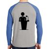 Mens Full Color PosiCharge Long Sleeve Tri Blend Wicking Raglan Tee Thumbnail