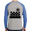 Mens Full Color PosiCharge Long Sleeve Tri Blend Wicking Raglan Tee Thumbnail