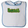 Infant Contrast Trim Terry Bib Thumbnail
