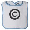 Infant Contrast Trim Terry Bib Thumbnail