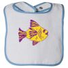 Infant Contrast Trim Terry Bib Thumbnail