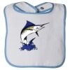 Infant Contrast Trim Terry Bib Thumbnail