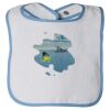 Infant Contrast Trim Terry Bib Thumbnail