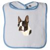 Infant Contrast Trim Terry Bib Thumbnail