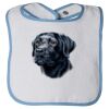 Infant Contrast Trim Terry Bib Thumbnail