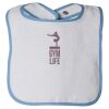 Infant Contrast Trim Terry Bib Thumbnail