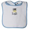 Infant Contrast Trim Terry Bib Thumbnail