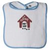 Infant Contrast Trim Terry Bib Thumbnail
