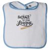 Infant Contrast Trim Terry Bib Thumbnail