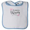 Infant Contrast Trim Terry Bib Thumbnail