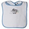 Infant Contrast Trim Terry Bib Thumbnail