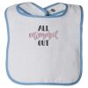 Infant Contrast Trim Terry Bib Thumbnail