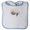 Infant Contrast Trim Terry Bib Thumbnail