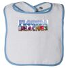 Infant Contrast Trim Terry Bib Thumbnail
