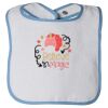 Infant Contrast Trim Terry Bib Thumbnail