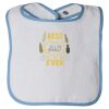 Infant Contrast Trim Terry Bib Thumbnail