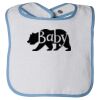 Infant Contrast Trim Terry Bib Thumbnail