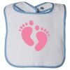 Infant Contrast Trim Terry Bib Thumbnail