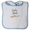 Infant Contrast Trim Terry Bib Thumbnail