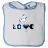 Infant Contrast Trim Terry Bib Thumbnail