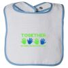 Infant Contrast Trim Terry Bib Thumbnail