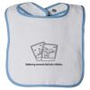 Infant Contrast Trim Terry Bib Thumbnail