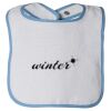 Infant Contrast Trim Terry Bib Thumbnail