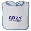 Infant Contrast Trim Terry Bib Thumbnail