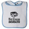 Infant Contrast Trim Terry Bib Thumbnail