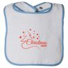Infant Contrast Trim Terry Bib Thumbnail