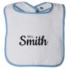 Infant Contrast Trim Terry Bib Thumbnail