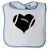 Infant Contrast Trim Terry Bib Thumbnail