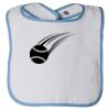 Infant Contrast Trim Terry Bib Thumbnail